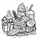 Entertaining Christmas Cookies Coloring Pages 1