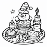 Entertaining Christmas Cookies Coloring Pages 2
