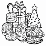 Entertaining Christmas Cookies Coloring Pages 4