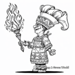 Enthralling Fire-Eater Carnival Coloring Pages 3