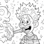 Enthralling Fire-Eater Carnival Coloring Pages 4