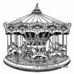 Exciting Carnival Carousel Coloring Pages 3