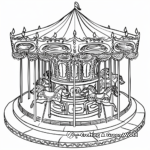 Exciting Carnival Carousel Coloring Pages 4