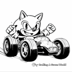 Exciting Sonic and Friends Racing Coloring Pages 4