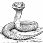 Exciting Viper Snake Coloring Pages 3