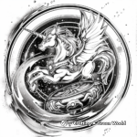 Exotic Galaxy Pegasus Beyblade Coloring Pages 3