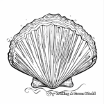 Exotic Giant Clam Seashell Coloring Pages 3