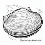 Exotic Giant Clam Seashell Coloring Pages 4