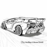 Exotic Lamborghini Veneno Coloring Pages 1