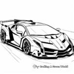 Exotic Lamborghini Veneno Coloring Pages 2