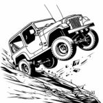 Extreme Sport, Jeep Racing Coloring Pages 1