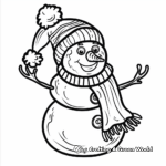 Exuberant Snowman Coloring Pages 2