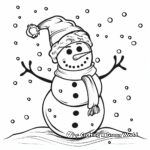 Exuberant Snowman Coloring Pages 3