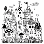 Fairy Tale Thicker Sticker Coloring Pages 1
