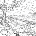 Fall Scenic Coloring Sheets 3