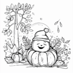 Fall Scenic Coloring Sheets 4