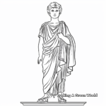 Famous Historical Figures in Togas Coloring Pages 2