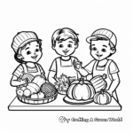 Farm to Table Thanksgiving Coloring Pages for Preschool 1