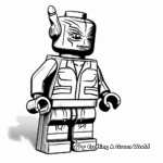 Fascinating Lego Alien Coloring Pages 1