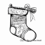 Festive Christmas Stocking Coloring Pages 2