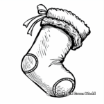 Festive Christmas Stocking Coloring Pages 4