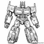 Film-Inspired Optimus Prime Coloring Pages 2