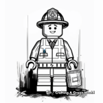 Firefighter Lego Man Coloring Pages 3