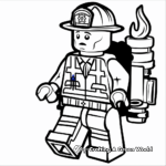 Firefighter Lego Man Coloring Pages 4