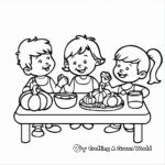 First Thanksgiving Day Coloring Pages for Preschool 2