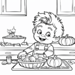 First Thanksgiving Day Coloring Pages for Preschool 3