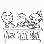 First Thanksgiving Day Coloring Pages for Preschool 4