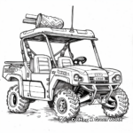 Four Wheeler Ice Cream Truck Coloring Pages 1