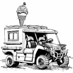 Four Wheeler Ice Cream Truck Coloring Pages 2