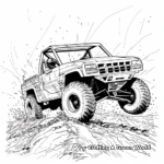 Four Wheeler Mudding Trucks Coloring Pages 3