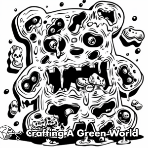 Halloween Candy Coloring Pages - Free & Printable!