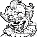 Fun-Filled Carnival Clown Coloring Pages 1