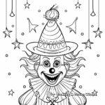 Fun-Filled Carnival Clown Coloring Pages 2