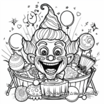 Fun-Filled Carnival Clown Coloring Pages 3