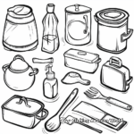 Fun filled Pre-K Coloring Pages: Household Items 1