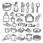 Fun filled Pre-K Coloring Pages: Household Items 2