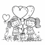 Fun Friendship-Themed Valentine's Day Coloring Pages 2