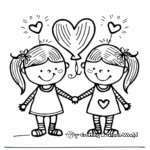 Fun Friendship-Themed Valentine's Day Coloring Pages 3