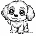 Fun Lisa Frank Cocker Spaniel Puppy Coloring Pages 2