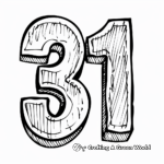 Fun Pre-K Coloring Pages Featuring Numbers 2