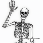 Fun Skeleton Coloring Pages for Kids 1
