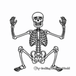 Fun Skeleton Coloring Pages for Kids 2