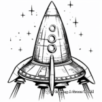 Futuristic Spaceship Coloring Pages 2