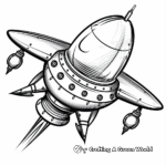 Futuristic Spaceship Coloring Pages 3