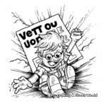 Get Out The Vote Poster Coloring Pages 3