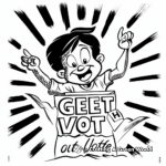 Get Out The Vote Poster Coloring Pages 4